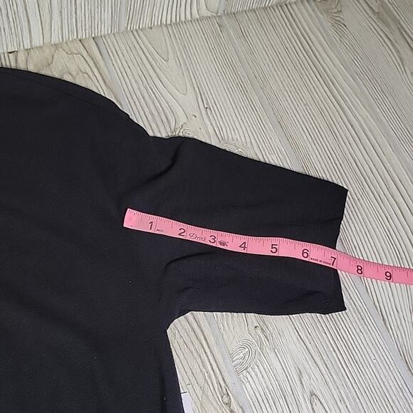 Old Navy Solid Black Short Sleeve Cinched Waist Tee Shirt Dress Womens S NWT - Picture 12 of 13